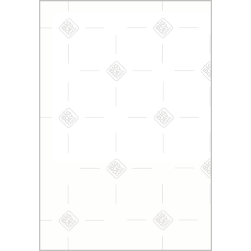 White heart cutout no outline frame - portrait