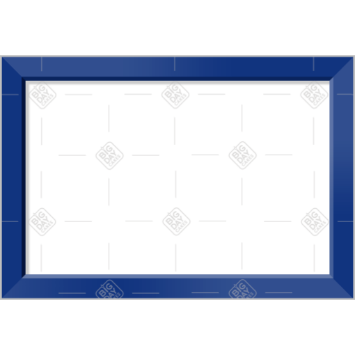 Simple dark blue frame - landscape