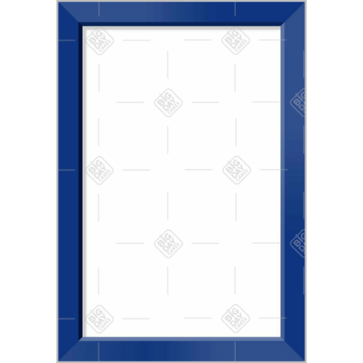 Simple dark blue frame topper - portrait