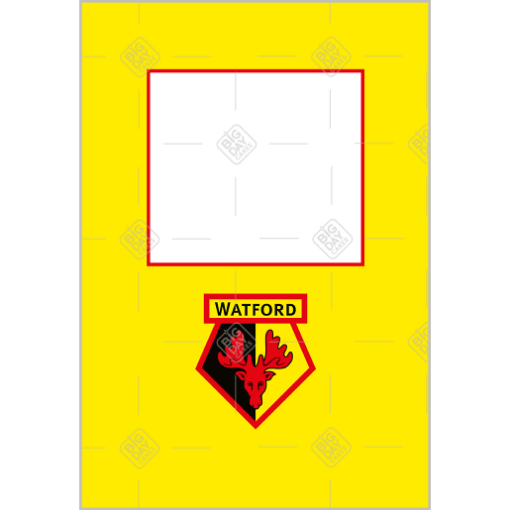 Watford FC Happy Birthday photo frame - portrait