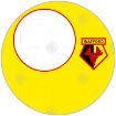 Watford FC Happy Birthday photo frame - round