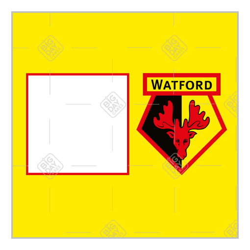 Watford FC Happy Birthday photo frame - square
