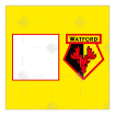 Watford FC Happy Birthday photo frame - square